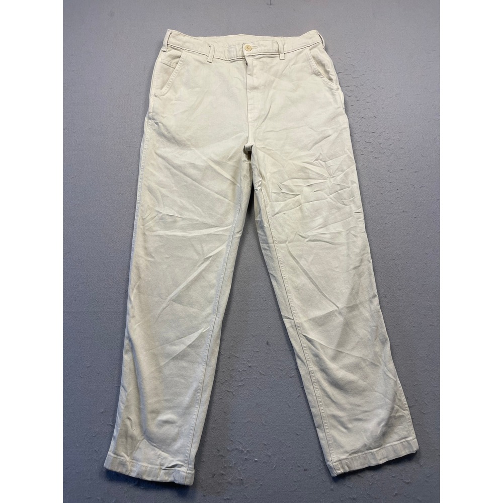 Uniqlo Utility Painter Pants Cotton Blend Cream Off White Large W33-36 Mens